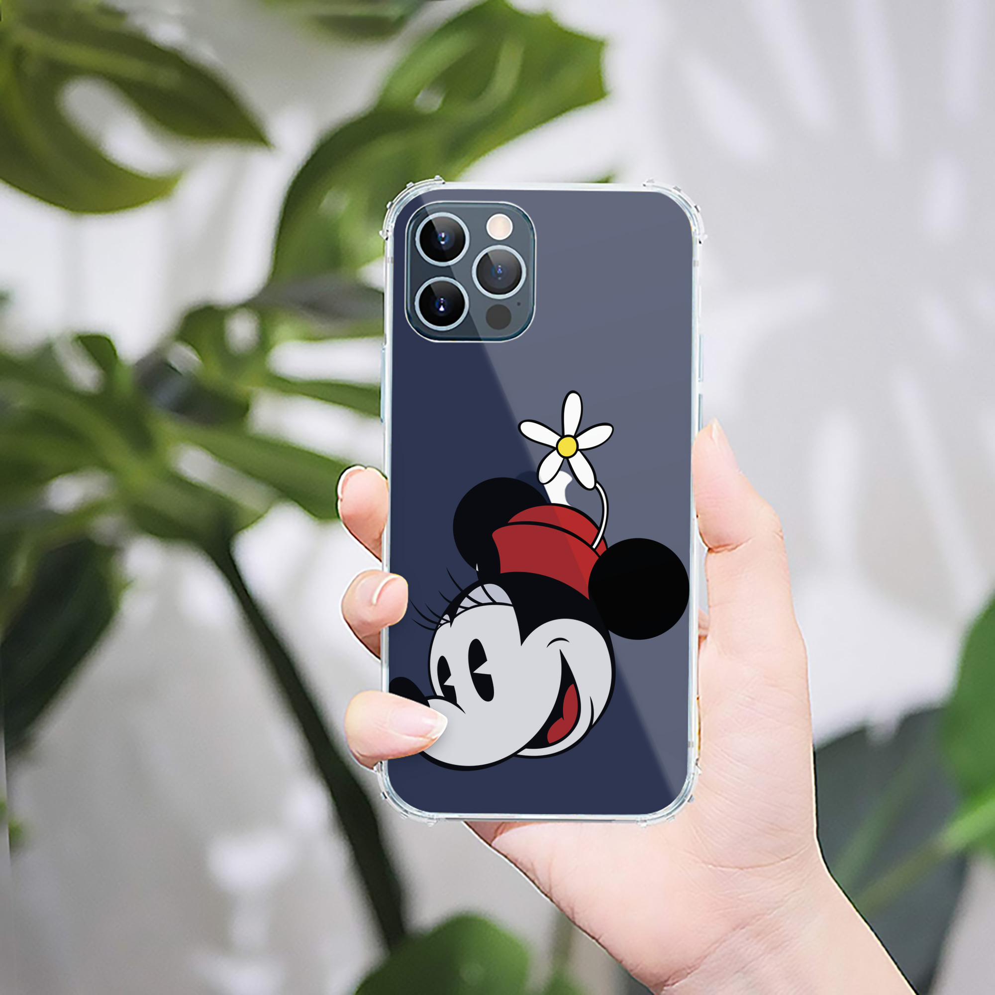 （画像用） ミッキーマウス Mickey Mouse 【iPhone 12シリーズ対応】透明スマホケース（クリアソフトケース）